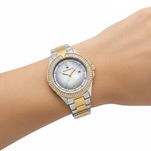 NWT Authentic Technomarine Luna Quartz Crystal Women's Watch